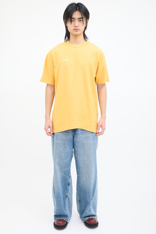 Vetements Yellow Inverted Logo T-Shirt