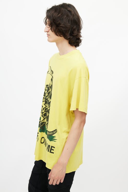 Vetements Yellow & Multicolour Dont Tread On Me T-Shirt