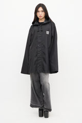 Vetements Summer 2019 Black Nylon Rain Coat