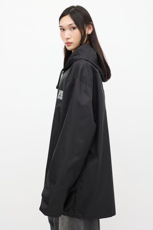 Vetements Summer 2019 Black Nylon Rain Coat