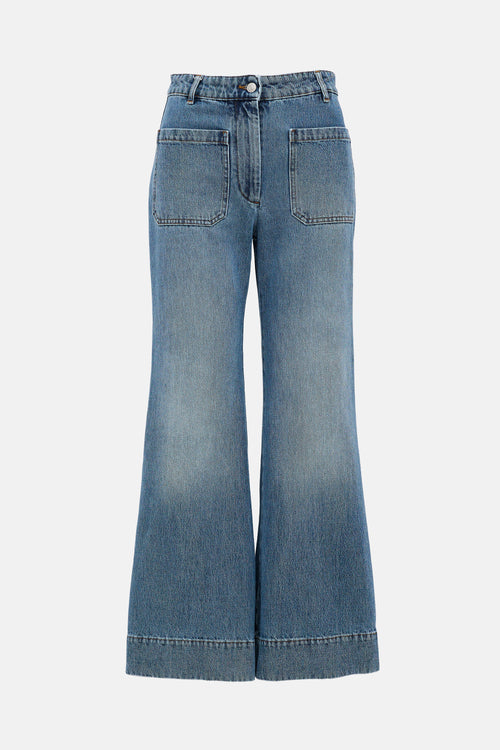 Victoria Beckham Alina Wide Leg Jeans
