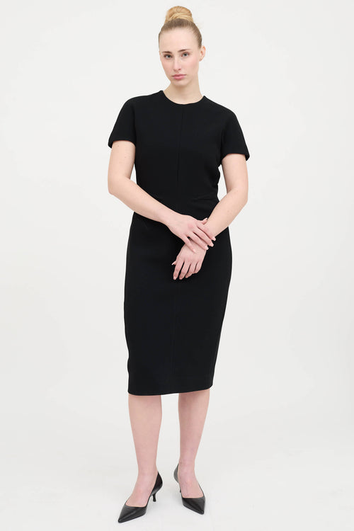 Pintuck Short Sleeve Dress