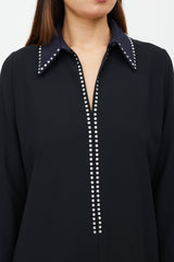 Victoria Beckham Black & Navy Jewel Dress