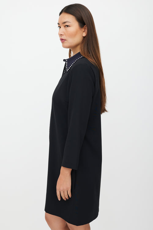 Victoria Beckham Black & Navy Jewel Dress