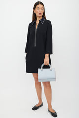 Victoria Beckham Blue & Orange Leather Tote