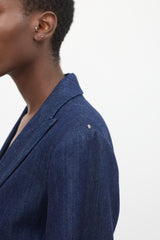 Sportmax Dark Wash Denim Blazer