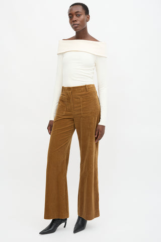 Victoria Beckham Corduroy Wide Leg Trouser