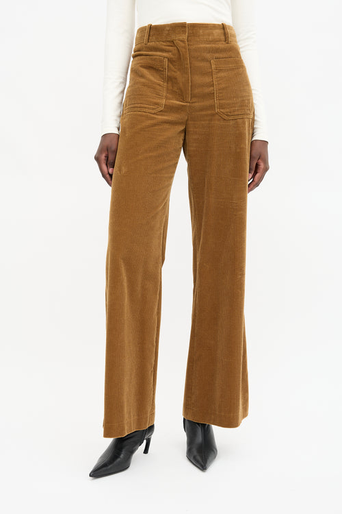 Victoria Beckham Corduroy Wide Leg Trouser