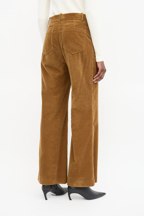 Victoria Beckham Corduroy Wide Leg Trouser