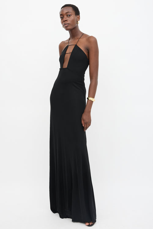 Victoria Beckham Crepe Cutout Gown