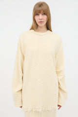 Victoria Beckham Boucle Frayed Sweater