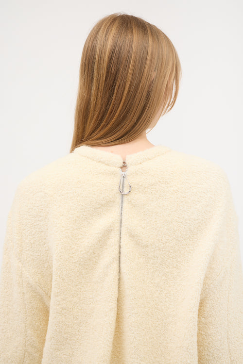 Victoria Beckham Boucle Frayed Sweater