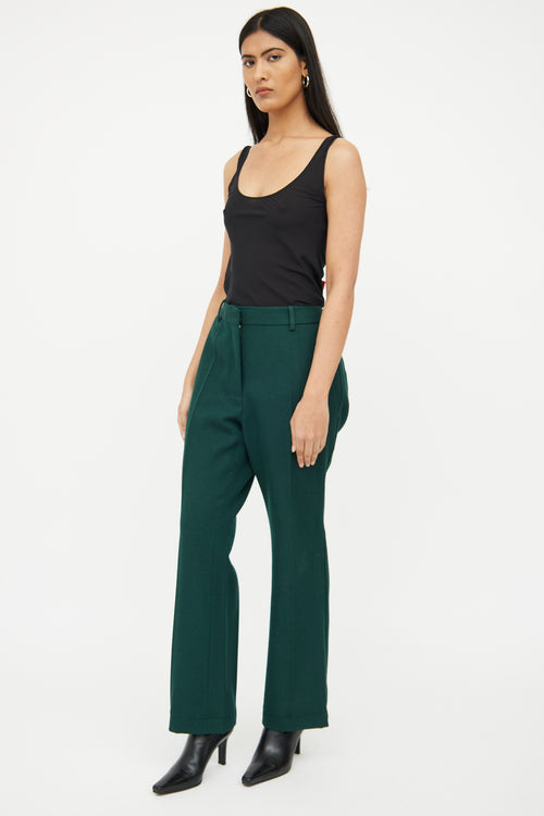 Victoria Beckham Green 2 Piece Blazer Pant Set