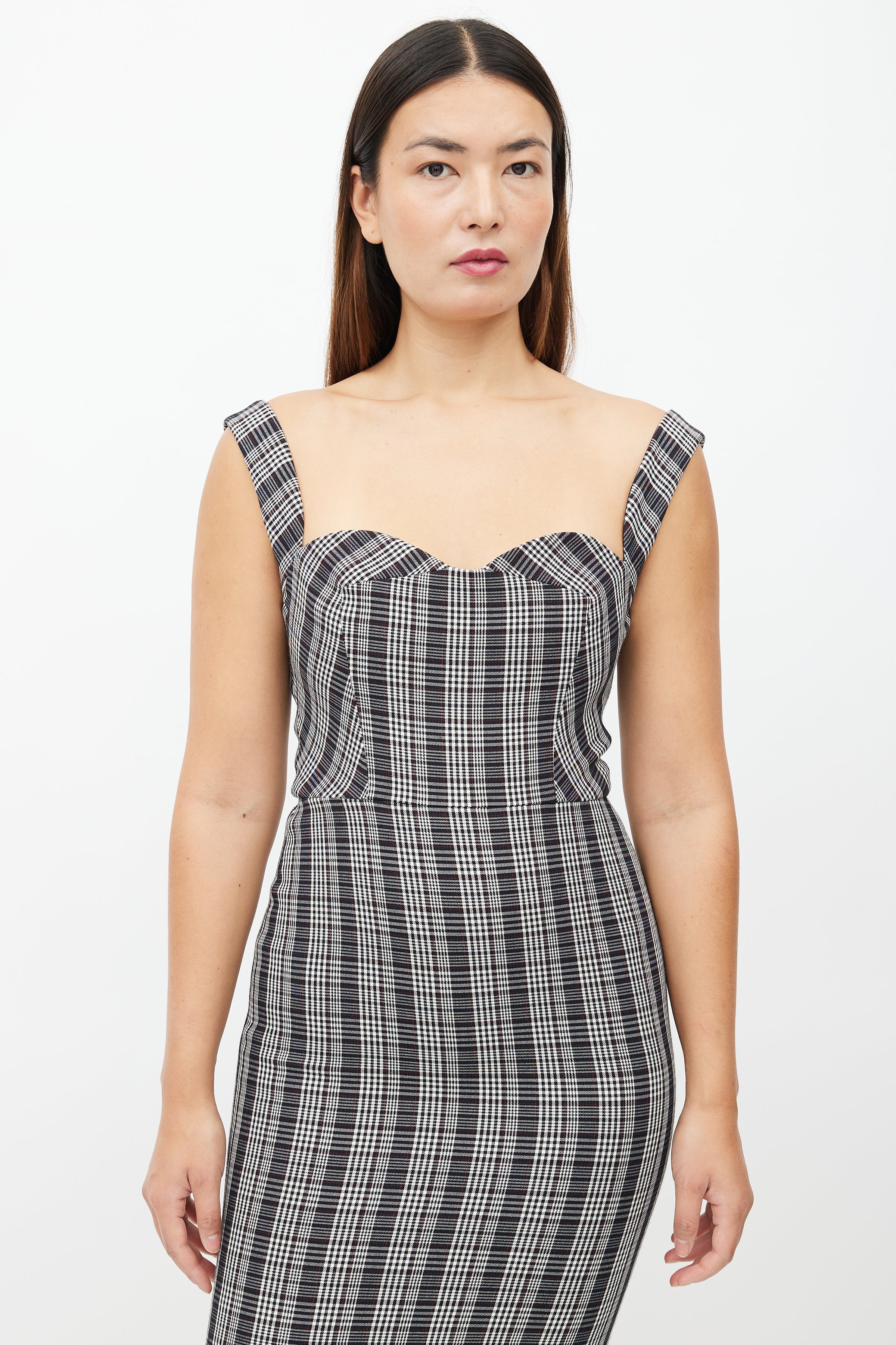 victoria beckham grey dress Victoria Beckham V-Neck Long Dress - Grey Dresses, Clothing - VBK61241