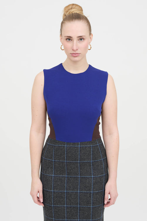 Plaid Panel Dress