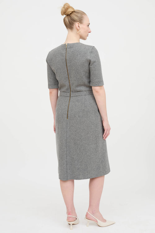 Wool Midi Dress