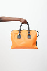 Victoria Beckham Orange & Black Leather Bag