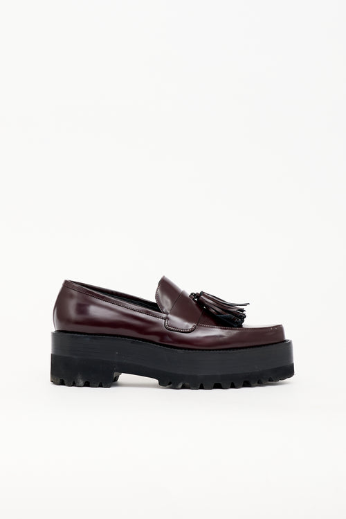 Victoria Beckham Patent Tassel Platform Loafer