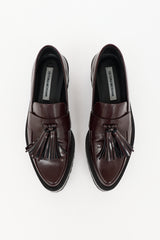 Victoria Beckham Patent Tassel Platform Loafer