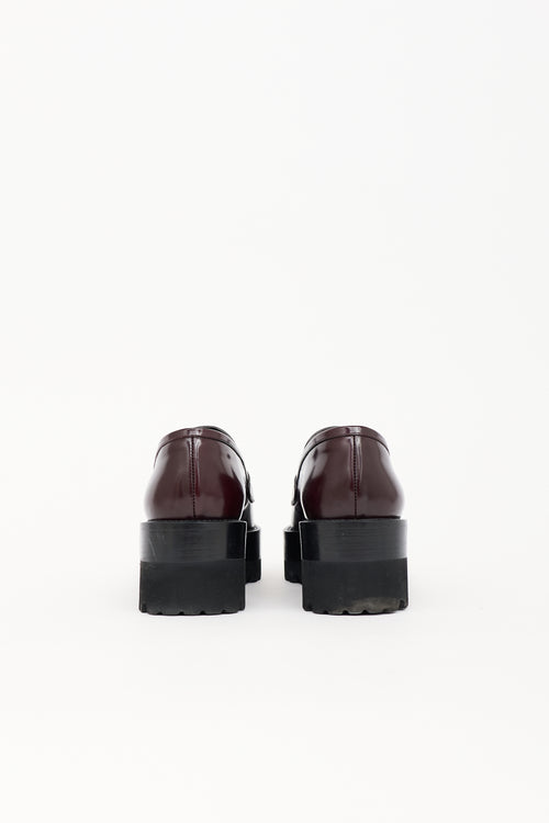 Victoria Beckham Patent Tassel Platform Loafer