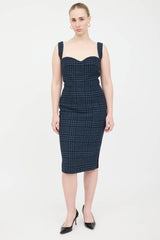 Victoria Beckham Body Tweed Panel Dress