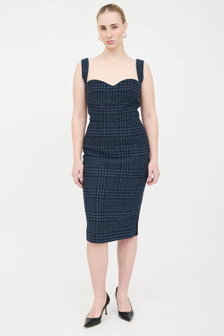 Victoria Beckham Body Tweed Panel Dress