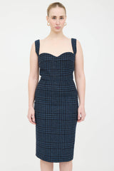 Victoria Beckham Body Tweed Panel Dress