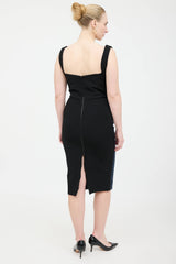 Victoria Beckham Body Tweed Panel Dress