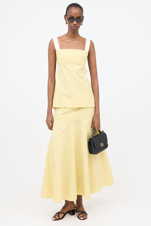 Victoria Beckham Poplin Cut Out Cami Top