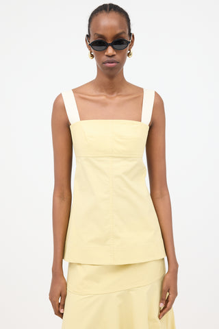 Victoria Beckham Poplin Cut Out Cami Top