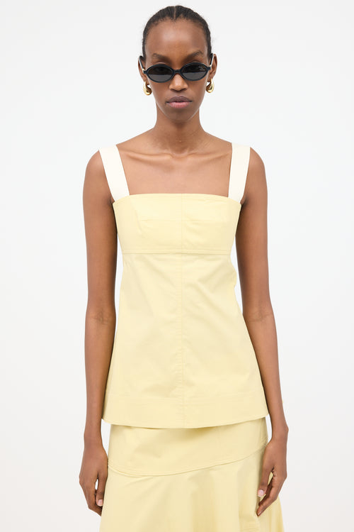 Victoria Beckham Poplin Cut Out Cami Top