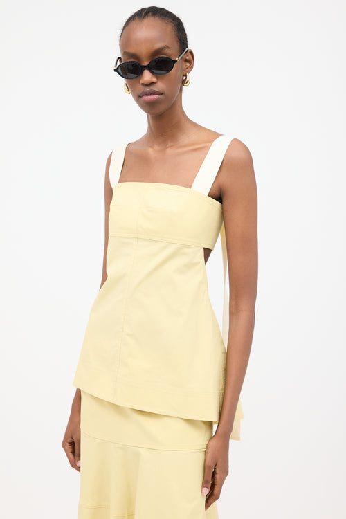 Victoria Beckham Poplin Cut Out Cami Top