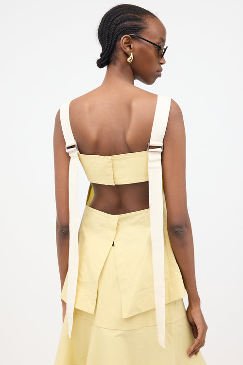 Victoria Beckham Poplin Cut Out Cami Top