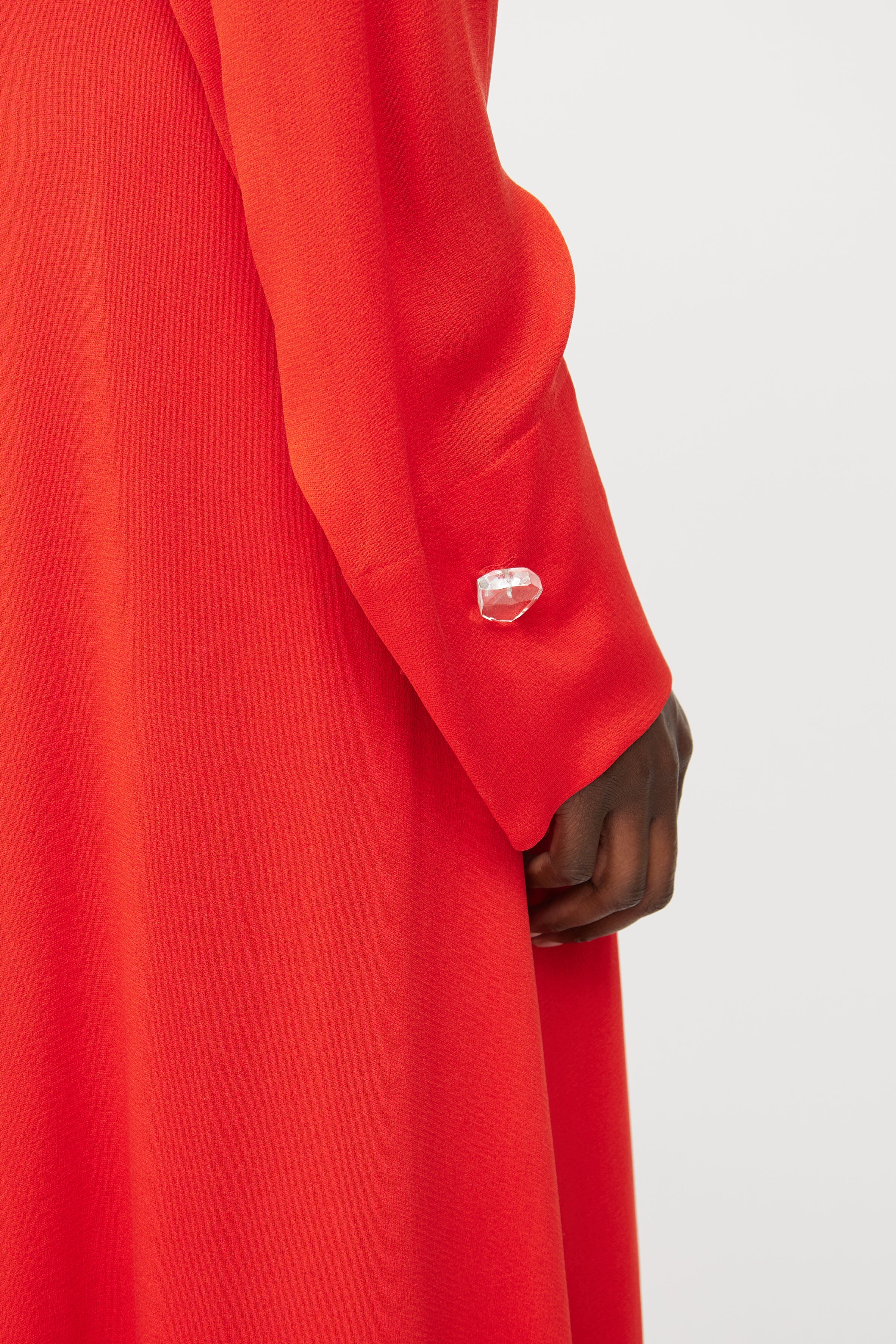 Victoria Beckham // Red Silk Blend Maxi Dress VSP Consignment Victoria Beckham // Red Silk Blend Maxi Dress VSP Consignment