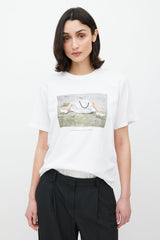 Victoria Beckham White & Multicolour Shopping Bag Logo T-Shirt