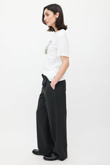 Victoria Beckham White & Multicolour Shopping Bag Logo T-Shirt