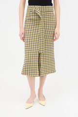 Victoria Beckham Wool Belted Skirt
