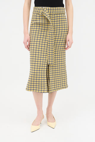 Victoria Beckham Wool Belted Skirt