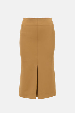 Victoria Beckham Wool Centre Vent Skirt