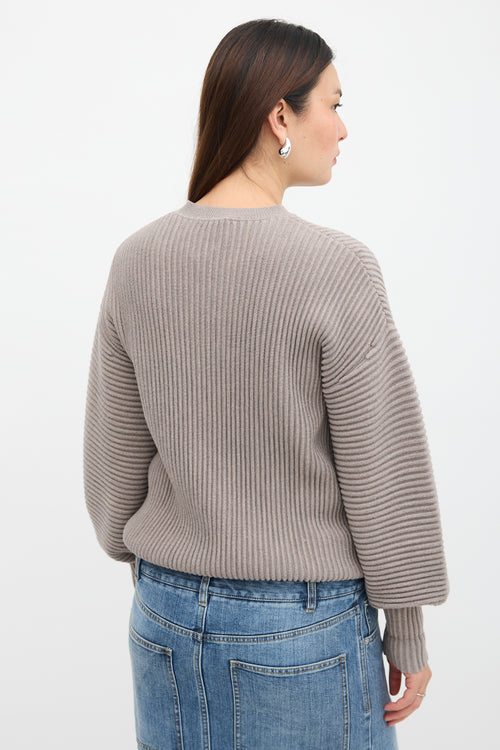 Victoria Beckham Wool Keyhole Sweater