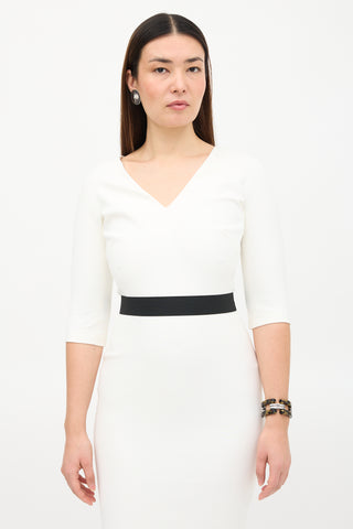 Victoria Beckham Belted Sheath Dress