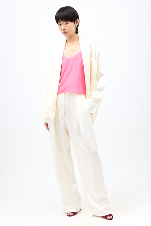 Victoria Beckham Crepe Satin Co-Ord Set