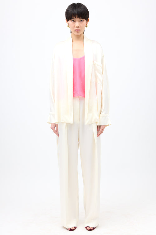 Victoria Beckham Crepe Satin Co-Ord Set