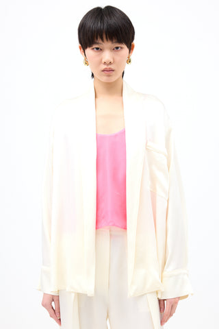 Victoria Beckham Crepe Satin Co-Ord Set