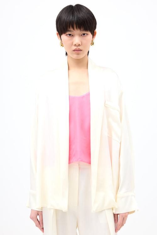 Victoria Beckham Crepe Satin Co-Ord Set