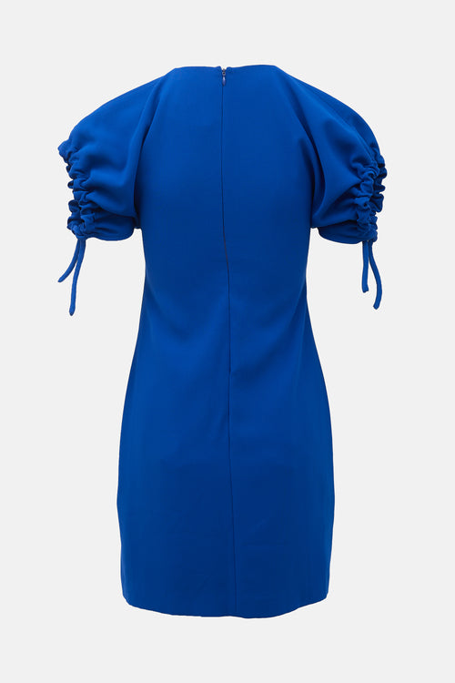 Victoria Beckham Drawstring Tie Sleeve Dress