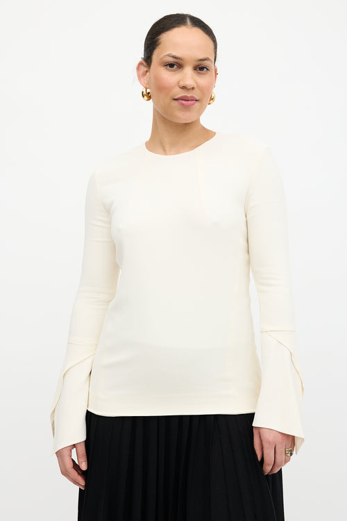 Victoria Beckham Frill Sleeve Blouse