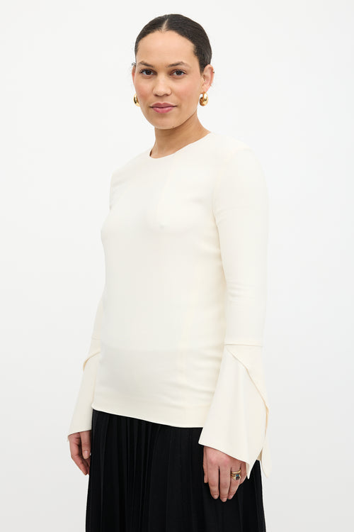 Victoria Beckham Frill Sleeve Blouse