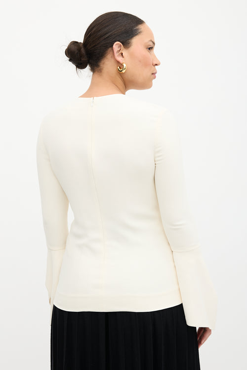 Victoria Beckham Frill Sleeve Blouse
