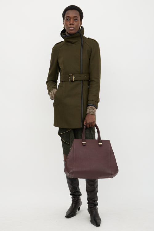 Victoria Beckham Leather Liberty Tote Bag